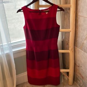 Banana Republic dress. 
Monochromatic red, mid-length. 
Size 2